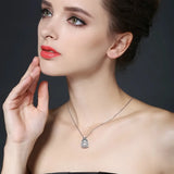 [BLACK AWN] 925 Silver Spinel Slide Necklace Pendant