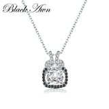 [BLACK AWN] 925 Silver Spinel Slide Necklace Pendant