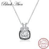 [BLACK AWN] 925 Silver Spinel Slide Necklace Pendant