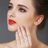 Butterfly Wedding Ring Silver Jewelry for Women - G048