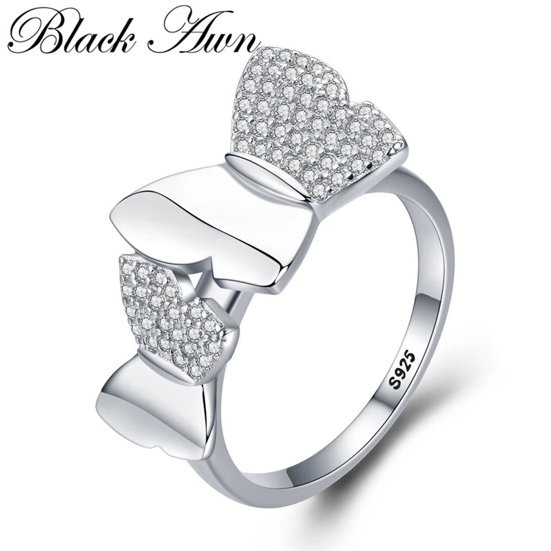 Butterfly Wedding Ring Silver Jewelry for Women - G048