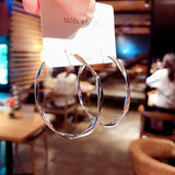 Big Hoop Earrings for Women Brincos Twist Circle Earrings Boucles d'oreill