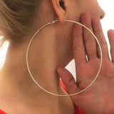 12CM Oversized Hoop Earrings Basketball Punk Jewelry Oorbellen