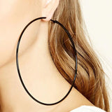12CM Oversized Hoop Earrings Basketball Punk Jewelry Oorbellen