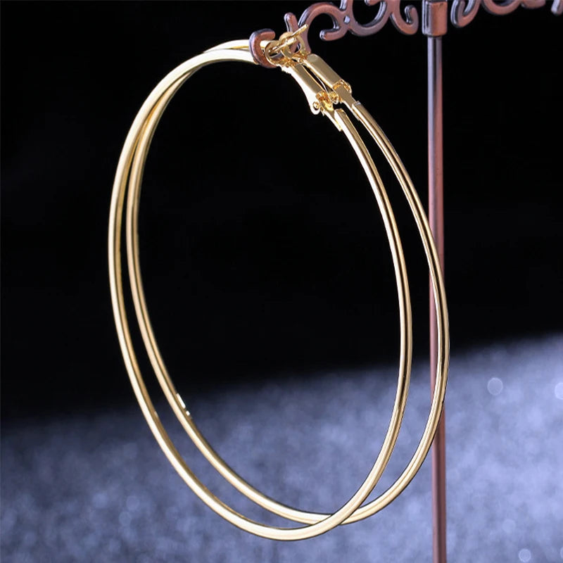 12CM Oversized Hoop Earrings Basketball Punk Jewelry Oorbellen