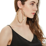 12CM Big Hoop Earrings Basketball Brincos Large Circle Loop
