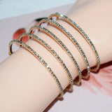 Crystal Multi-layer Cuff Bangle Bracelets Bridal Wedding Jewelry