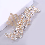 Rose Crystal Wedding Hair Combs for Women Hair Jewelry