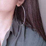 Large Hoop Earrings for Women Basketball Star Circle Jewelry