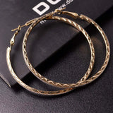Large Circle Earrings Women Silver Jewelry Wedding Party