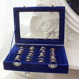 BLOONG Velvet Jewelry Storage Box with Lock