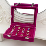 BLOONG Velvet Jewelry Storage Box with Lock