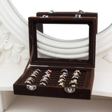 BLOONG Velvet Jewelry Storage Box with Lock