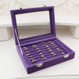 BLOONG Velvet Jewelry Storage Box with Lock