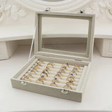 BLOONG Velvet Jewelry Storage Box with Lock