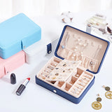 Jewelry Organizer Box Earrings Rings Necklace Display Holder Storage Case