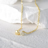 925 Silver Double Heart Zircon Necklace For Women