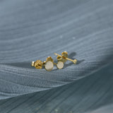 925 Silver Round Earrings For Women Stud Earring Jewerly