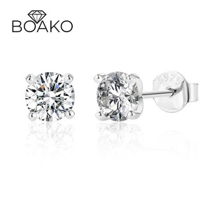 0.5CT Moissanite Diamond Sterling Silver Earrings for Women