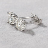0.5CT Moissanite Diamond Sterling Silver Earrings for Women