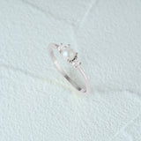 925 Sterling Silver Double Layered Zircon Wedding Ring