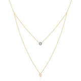 Evil Eye Palm Pendant Necklaces Crystal Double Layer Couple Jewelry