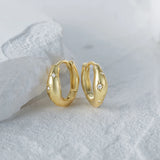 925 Silver Star-shaped Zircon Ear Buckle Earrings