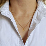 925 Silver Droplet Pendant Necklace Couple Jewelry Anniversary