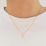 925 Silver Droplet Pendant Necklace Couple Jewelry Anniversary