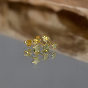 925 Silver Star Earrings Set for Women - 3pcs