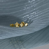 925 Silver Star Earrings Set for Women - 3pcs
