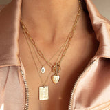 Heart Satr Moon Necklace Silver 925 Jewelry Charms Chains Choker Bijoux Femme