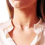 925 Silver Star Chain Necklace for Women