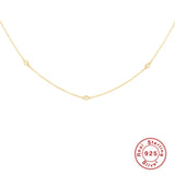 925 Silver Star Chain Necklace for Women