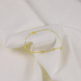 S925 Sterling Silver Bralelets For Women Minimalist Lucky Flower Zircon