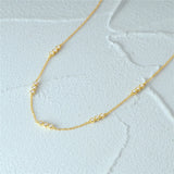 S925 Silver Zircon Clavicle Necklace Daily Wear Women's Stacked Collar