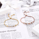 BOBASI Five Circles Crystal Bracelet & Bangles Hand Chain Charm Bracelet