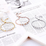 BOBASI Five Circles Crystal Bracelet & Bangles Hand Chain Charm Bracelet