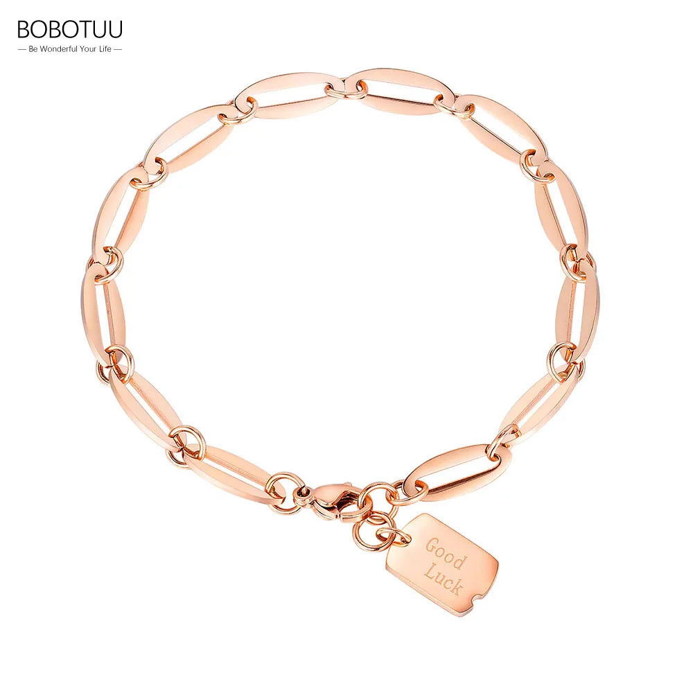 Good Luck Tag Charm Beach Bracelet for Women Girls