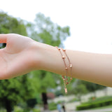 Women's Stainless Steel Star Ball Chain Link Bracelet