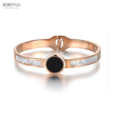 Titanium Steel Shell Bracelets & Bangles Wedding Bangle Jewelry BB18041