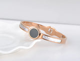 Titanium Steel Shell Bracelets & Bangles Wedding Bangle Jewelry BB18041