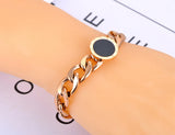316L Stainless Steel Big Thick Chain Bracelet For Women