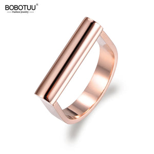 Titanium Stainless Steel Engagement Wedding Rings For Women BR17042