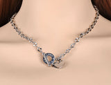 Neo-Gothic Stainless Steel Love Heart Charm Pendant Necklace