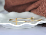 Romantic Cross Cuff Bracelets & Bangles For Women
