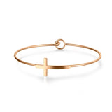 Romantic Cross Cuff Bracelets & Bangles For Women