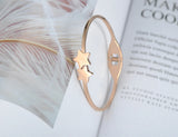 Double Star Cuff Bracelet Titanium Steel BB18044