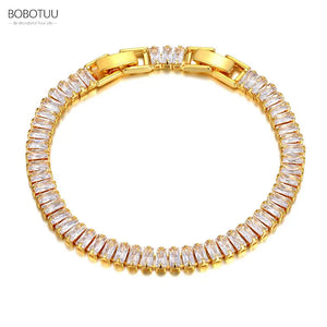6mm CZ Crystal Charm Bracelet Stainless Steel Bohemia Beach BB22011