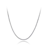 CZ Crystal Charm Necklace Stainless Steel Chain Bohemia Beach Pendant